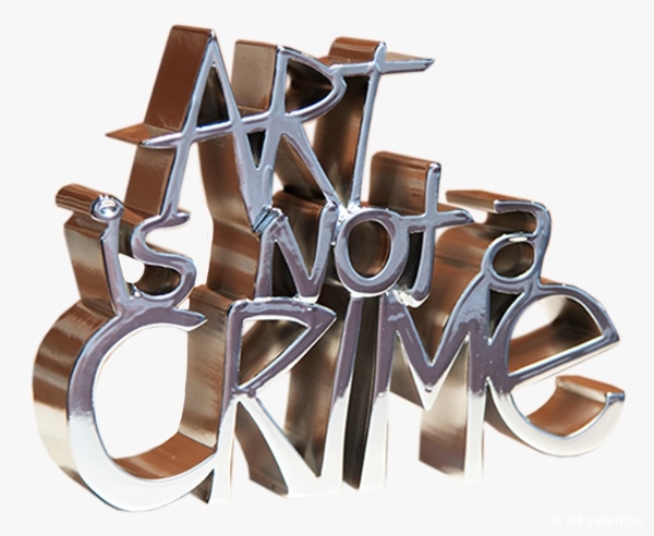 MR BRAINWASH - Art Is Not a Crime - Hard Candy - Silver